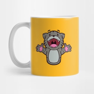 Happy Tiger (Gray) Mug